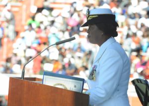 Annie B. Andrews speaking for Navy Recruiting