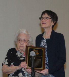 Awarding the Dorothy Kaperstein Award at AAPHSG