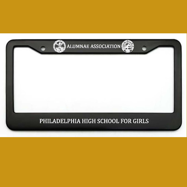 Girls High Metal Frame License Plate Frame