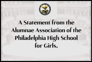 A Statement from the Alumnae Assoc of the Philadelphia High School for Girls
