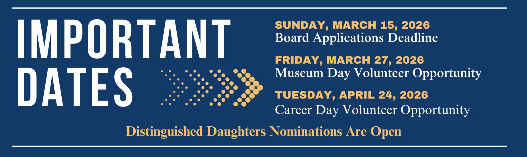 Upcoming Dates AAPHSG